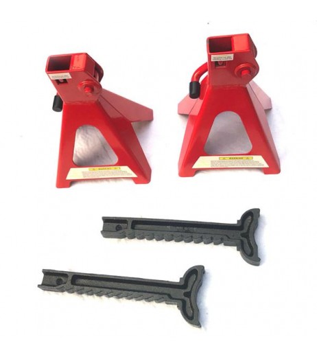 1 Pair of 2 Ton Jack Stands Red