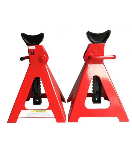 1 Pair of 6 Ton Jack Stands Red