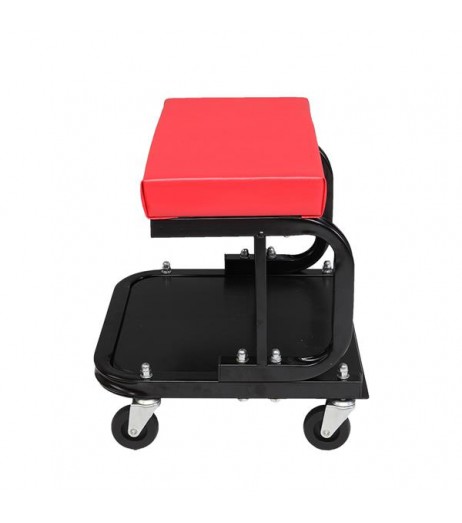 U-Shaped Rolling Creeper Seat Red & Black