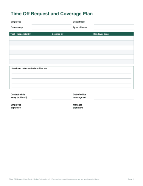 Preview of the first page of Detailed form (DOCX/PDF)